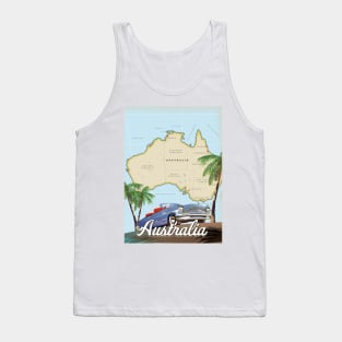 Australia travel map Tank Top